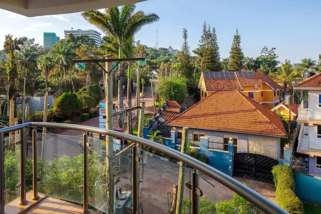 Balcony view over Naguru neighbourhood from Iotaville
